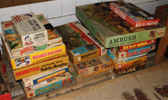 Collection of games, including Dads Army, Kojak etc.